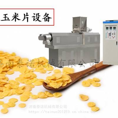 熟玉米片设备 干吃即食玉米片生产线设备 小型玉米片压片机工厂价格